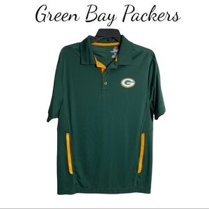 Majestic Cool Base Men's Green Bay Packers Short-Sleeve Polo